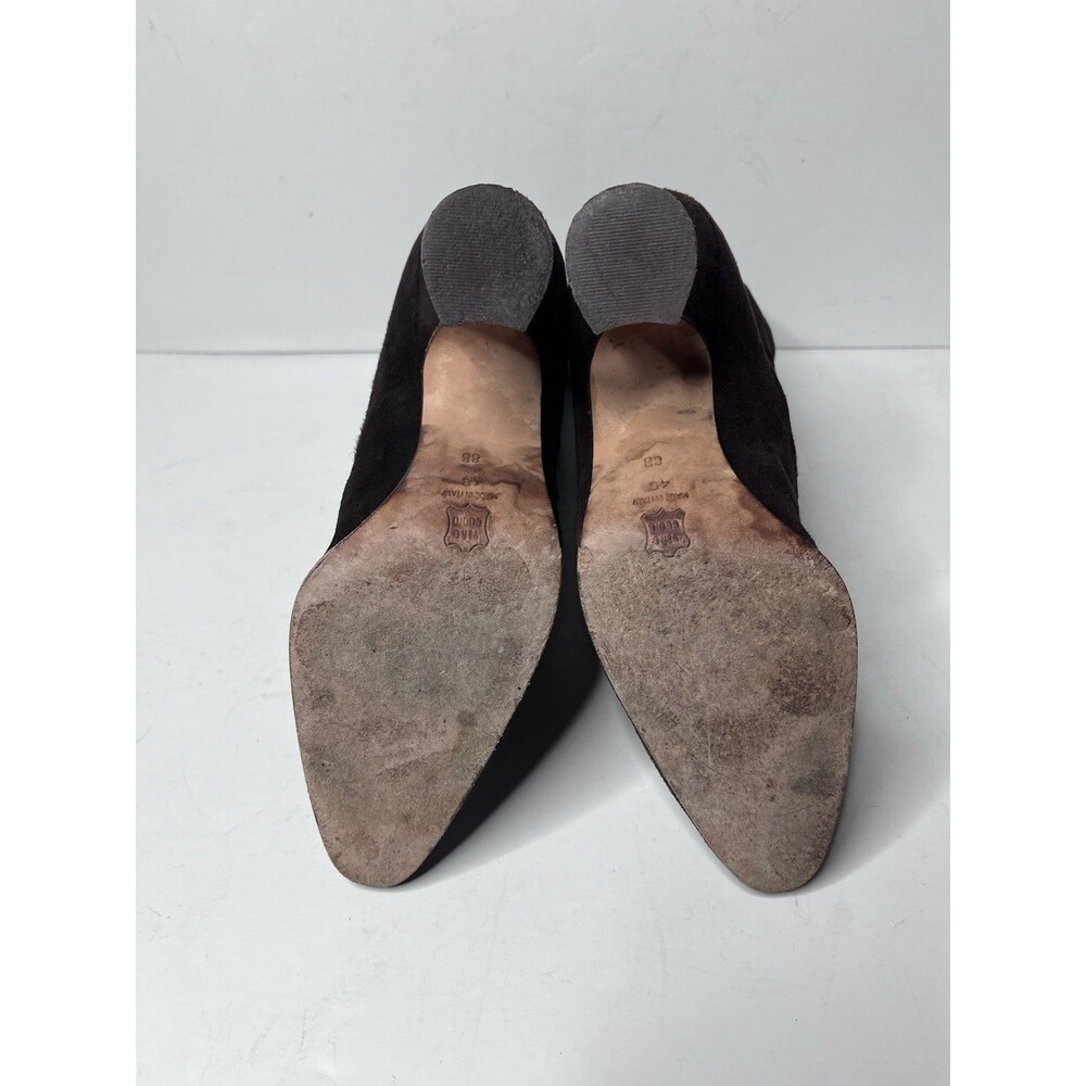 Vintage Via Spiga Brown Suede Pointed Toe Sculpted Heels Women’s Size 8 B - Picture 9 of 12